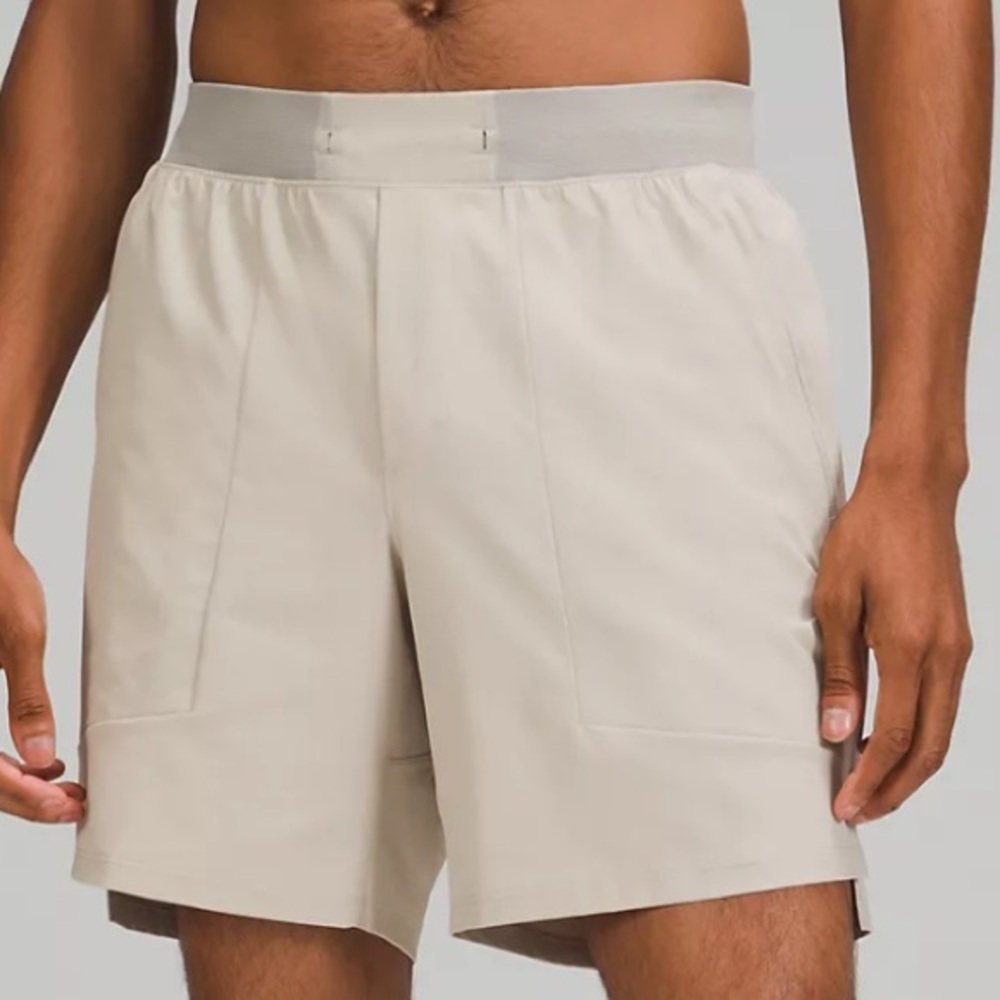 Raw Linen Size Small Men’s Lululemon LTT Shorts NWOT 7 Inches